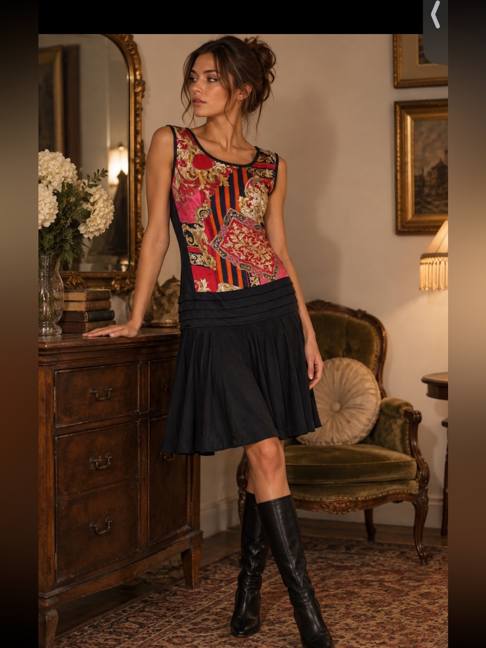 PAUL BRIAL Vintage pleated dress!